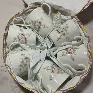 Vintage SADLER Wellington Fine Bone China Coffee Mug - Set of 6